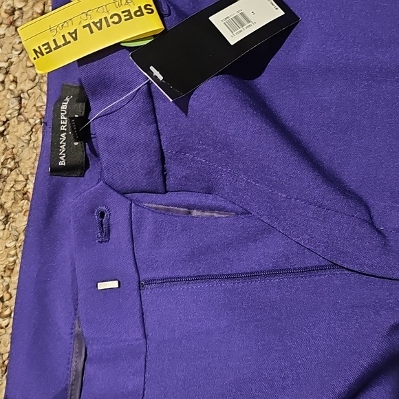 New BANANA REPUBLIC Purple PANTS.....size 14..free Shipping - Picture 5 of 7